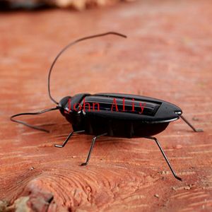 New toy Kids Solar Toys Power Energy Solar Cockroach 6 Legs Black Children Insect Bug Teaching Fun Gadget Toy Gift For Kids