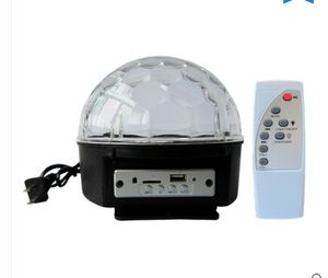 9 Cor Bluetooth Mp3 Flash Laser Cristal Mágico Bola LED Efeitos Iluminação KTV Bar Sete Luzes Radium atirar a luz