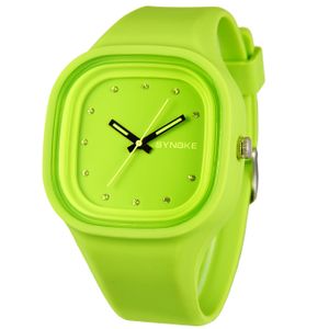 Wholesale silicone square quartz watch for sale - Group buy New Arrival Jelly Silicone Men Sports Watches Quartz Watches Colorful Square Dial Waterproof Watches For Gift