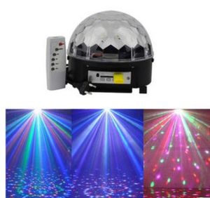 Scheda digitale LED lettore musicale MP3 9 colori lampada a sfera magica in cristallo KTV bar spettacolo di nozze Il matrimonio