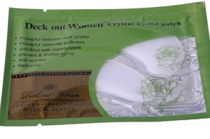 Hudvård 15Pair Crystal Eyelid Patch Anti-Wrinkle Collagen Eye Mask Ta bort svart skönhet