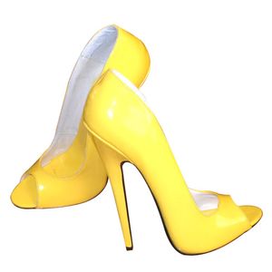 18 cm Absatzhöhe, sexy Peep-Toe-Stiletto-Absatz, Pumps, Party-Schuhe, US-Größe 5,5–14,5, Nr. 1801Y