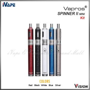 VISION VAPROS Spinner II Mini Kit de partida mha Voltagem variável Modo VV V V Bateria com tanque BDC Glassomizer