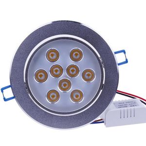 Teto AC85V-265V LED DE Downlight 3W 5W 7W Luz para lojas Branco branco frio branco puro branco