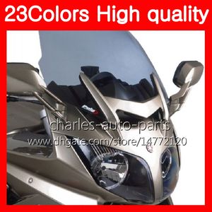 23 цвета мотоцикл ветровое стекло для YAMAHA FJR1300 01 02 03 04 05 2005 FJR 1300 2001 2002 2003 2004 2005 хром Черный прозрачный дым лобовое стекло