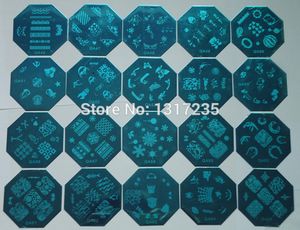 Atacado-Melhor Venda 10pcs Stamping Nail Art Placa Mistura Design 6 cm Diâmetro QA Series Plate Image 65 Diferente Deigns Modelo Shoice # 049