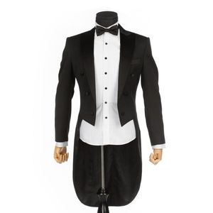 Men's Suits & Blazers New Black Tuxedos Tailcoat Best Man Suits Wedding Groomsman 3 Piece Suits (Jacket + pants + vest) custom made