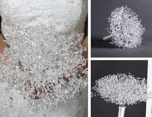 20pcs 30cm Crystals Garland For Bouquets Wedding Brida Hair Venue Decoration New296F