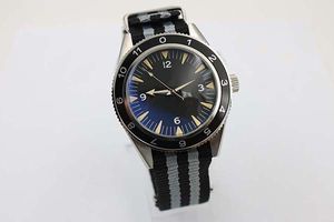 Nowy stylowy Auto Sea 300 Spectre edycja limitowana męski zegarek na rękę kolor pasek z tkaniny szklany tył chronometr James Bond Spectre męski zegarek
