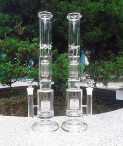 High Quality Oil Percolator Bongs Thick Glass Rigs Bongs Smoking Hookahs Total Height 18mm Joint Arms