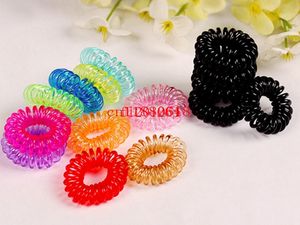 1000 pz/lotto Spedizione Gratuita Fascia Elastica Dei Capelli di Colore Della Caramella Delle Ragazze Dei Capretti Dei Capelli Cerchio Corda Donne Bambini Accessori Per Capelli Copricapi