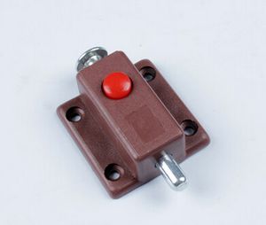 Furniture, double closet door small window spring bolt door latch switch red button