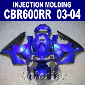 High quality Injection Molding for HONDA fairing kits CBR 600RR 2003 2004 cbr600rr 03 04 body repair blue fairing parts VSRB