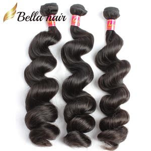 Brazilian Hair Virgin Remy Human Hair Extensions Wefts 3pcs/lot Natural Color Loose Wave Whole In Bulk Drop Ship