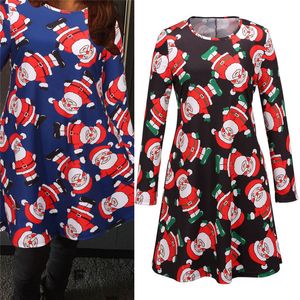 Wholesale new dress arrivals resale online - New Arrival Womens Tshirt Dress Long Sleeve Snowman Printed Christmas Women Merry Christmas Swing Dress S XL
