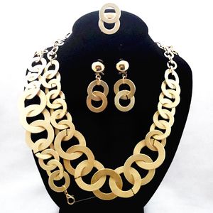 أعلى جودة 18 كيلو الذهب مطلي الزفاف مجموعات مجوهرات الزفاف الأنيق الأفريقي نمط امرأة المجوهرات مجموعة 718