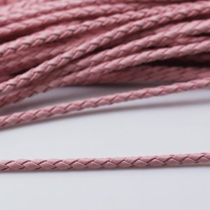 Beadsnice flätat läderkabel läder rep läder halsband armband gör komponent grossist smycken leverans ID 3433