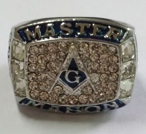 Hot Crazy Amazing Blue Lodge Masonic Championship Ring med Velvt Ring Box och Free Express frakt