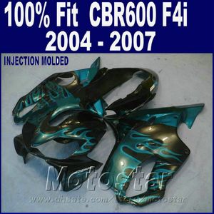 100% formsprutningsfeedningssats för Honda CBR 600 F4I Fairings 2004 2005 2006 2006 BLAME FLAME CBR600 F4I 04 05 06 07 SHEW