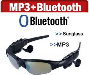 Smart Glasses Bluetooth V4.1 Solglasögon 4 färger Sun Glass Sportset Mp3 Spelare Bluetooth -telefon trådlösa hörlurar Bluetooth -glasögon