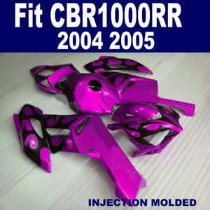 Kit de molde de injeção de plástico para HONDA CBR1000RR 04 05 vermelho preto peças da motocicleta CBR 1000 RR 2004 2005 carenagens XB998