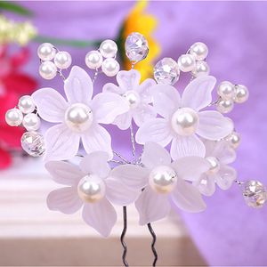 Wholesale-Hot Fashion Elegant Charming Women Bridal Wedding Faux Pearl Flower Hair Clip Comb Headband Hairpin