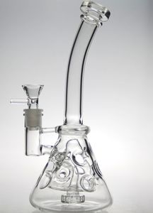 Ny glasbubblar glas bongs fab äggrökning rör dab riggar vatten rör 2 funktion brytare bas shisha vattenpipa