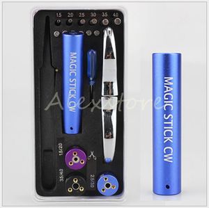 Magic Stick CW Box Vape Jig Kiti 6 İçinde 1 Tel Sarma Makinesi Külatör Kit Modları DIY RBA Premiden Bobin Aracı DHL