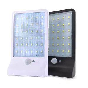 محسس حركة PIR LED Wall lamp الطاقة الشمسية في الهواء الطلق ضوء ليلي في الهواء الطلق لباب حديقة الشارع ساحة المسار سياج Patio الأمن أضواء شمسية