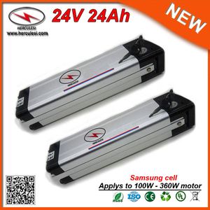 360W batteri Velo Electrique 24V Ebike Lithium Ion Batteripack 24ah elektrisk cykelbatteri Används Samsung 18650 Li Ion Cells