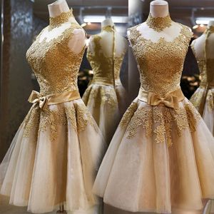 Высокое качество 2016 Zuhair Мура кружева вечерние платья короткие бальное платье полые ремень сестра группа короткие невесты свадебные платья