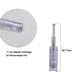 10pcs Derma pen Microneedle tips 11 needle Noven-XL cartridges fits Dermapen 2, Goldpen, DR dermic Skin Care Lighten Whitening