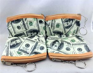 Ny retro tryckt PU Läder Zip Coin Casual Lady Change Purse Wallet Girls Clutch Portable Mini Wallet 12PCS / Lot Gratis frakt