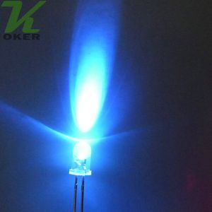 1000pcs 5mm lila rundvatten Klar LED-lampa Emittagande diod Foggy Ultra Light Bead Plug-in DIY Kit Övning vid vinkel