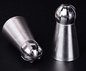 Fashion Hot Bakeware Sphere Ball Shape Cream Stainless Steel Icing Piping Nozzles Pastry Tips Cupcake Buttercream Bake Tool