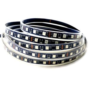 12V 5m / рулон SMD5050 RGB 300 водить гибкую прокладка ws2811 SMD 5050 RGB светодиодных полос света черных печатные платы водонепроницаемой IP67 60LEDs цифровой смарт-ленту лампы