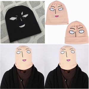 2016 Anime One Punch Man Saitama Woolen Beanie Hat Winter Hats for Men Women Warm Kniting Fedora Hat Accpet Mix Order