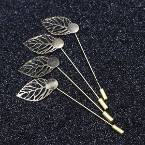 1.5 cm folha de ouro Chapeado De Cobre De Chapéu de Broche pinos Diy Descobertas Jóias Acessórios de Jóias broche de lapela pin para mulheres dos homens