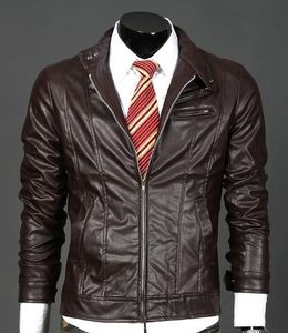 Latest men leather jackets concise slim fit jackets casual Leather short jackets be yong and lordly comfortable jackets