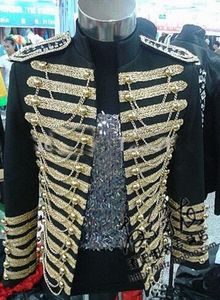 メンズビッグプラスサイズのジャケットブレザーパフォーマンスブラックレッドオスDS男性王立服スターステージDSナイトクラブシンガースーツコスチューム