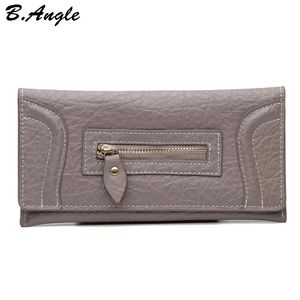 High quality genuine leather wallet cowhide women wallets Multifunctional long Design Wallet Zipper Coin Purse Card Holder