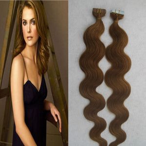 Tape Hair Extensions Remy Human Hair Skin Weft 100g 40Pcs Brazilian Virgin Remy Skin Weft Tape Adhesive Hair Extensions Products