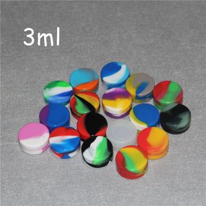 Scatole all'ingrosso Contenitori in silicone per barattoli di silicone per uso alimentare in cera 1,5 ml 3 ml 5 ml 6 ml 7 ml 10 ml 22 ml Astucci per sigarette elettroniche