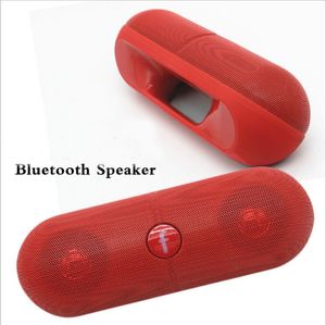 Rote Bluetooth Lautsprecher großhandel-NEUER XL Lautsprecher Bluetooth Lautsprecher Pill Speaker XL mit Kleinkasten Schwarz Weiß Rosa Rot Blau Colorfor Tablette PSP iphone6 S6 HTC Telefon MPDHL
