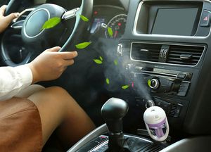 Diffusore di aromi per auto 12V Umidificatore d'aria a vapore Mini purificatore d'aria Diffusore Fogger portatile per nebulizzatore