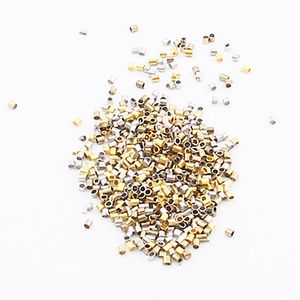 Wholesale-Newest 1000-Piece Mix Tube Crimp  for Jewelry Making, 1.5mm, Silver&Gold