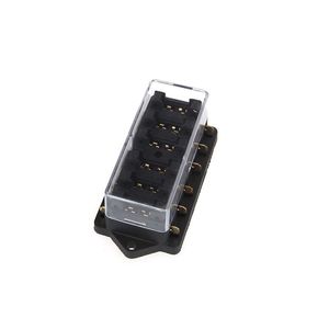 Nytt Universal Car Truck Vehicle 6 Way Circuit Automotive Middle Sized Blade Fuse Box Block Holder237J