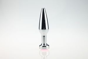 Rostfritt stål Buttinsert Metal Plated Jeweled Sexy Stopperanal Analsexleksaker för nybörjare Vuxenprodukter Unisex Toy