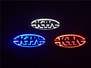 Stylizacja samochodów 11.9 cm * 6.2cm 5D Tylna odznaka Godło Logo LED Light Naklejki Lampa dla Kia K5 / Sorento / Soul / Forte / Cerato / Sportage / Rio