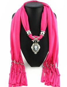 Newest Fashion Scarf Direct Factory Jewelry Tassels Scarves Women Beauty Head Necklace Scarves From China